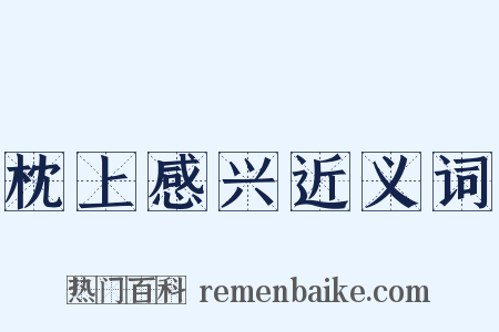枕上感兴近义词是什么意思的图片